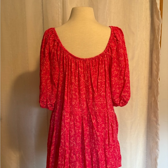 Terra & Sky Red Floral Blouse - Picture 2 of 3